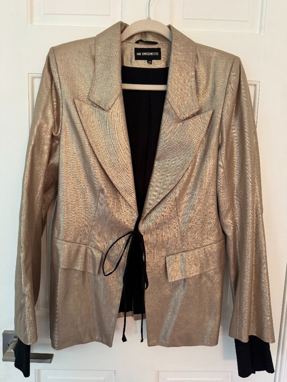 Ann Demeulemeester Metallic Blazer L | US10, FR42